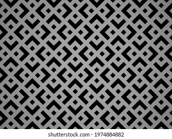 Abstract geometric pattern. A seamless vector background. Black and gray ornament. Graphic modern pattern. Simple lattice graphic design