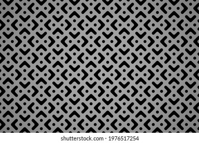 Abstract geometric pattern. A seamless vector background. Black and gray ornament. Graphic modern pattern. Simple lattice graphic design