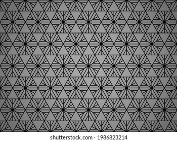 Abstract geometric pattern. A seamless vector background. Black and gray ornament. Graphic modern pattern. Simple lattice graphic design