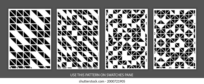 Abstract geometric pattern. A seamless vector background. White and black ornament. Graphic modern pattern. Simple lattice graphic design