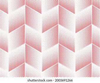 Abstract geometric pattern. A seamless vector background. White and pink ornament. Graphic modern pattern. Simple lattice graphic design