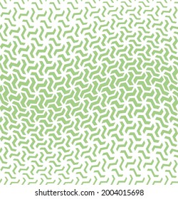 Abstract geometric pattern. A seamless vector background. White and green ornament. Graphic modern pattern. Simple lattice graphic design