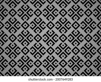 Abstract geometric pattern. A seamless vector background. Black and gray ornament. Graphic modern pattern. Simple lattice graphic design