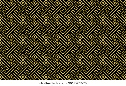 Abstract Geometric Pattern, Seamless Vector Background.