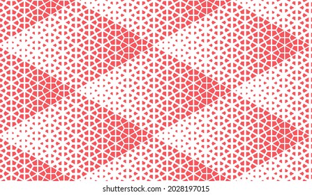Abstract geometric pattern. A seamless vector background. White and pink ornament. Graphic modern pattern. Simple lattice graphic design