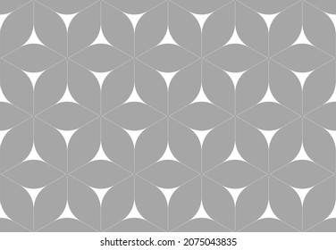Abstract geometric pattern. A seamless vector background. White and gray ornament. Graphic modern pattern. Simple lattice graphic design.