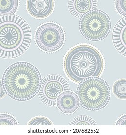 Abstract geometric pattern. A seamless vector background. Blue and white  background.