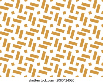 Abstract geometric pattern. A seamless vector background. White and gold ornament. Graphic modern pattern. Simple lattice graphic design