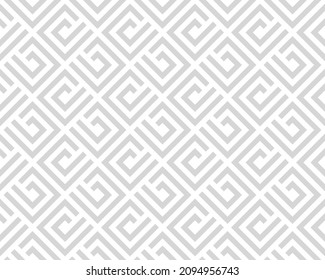 Abstract geometric pattern. A seamless vector background. White and gray ornament. Graphic modern pattern. Simple lattice graphic design.