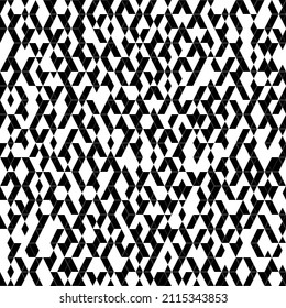 Abstract geometric pattern. A seamless vector background. White and black ornament. Graphic modern pattern. Simple lattice graphic design