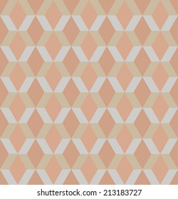 Abstract geometric pattern. A seamless vector background. Beige and white texture.