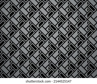 Abstract geometric pattern. A seamless vector background. Black and gray ornament. Graphic modern pattern. Simple lattice graphic design