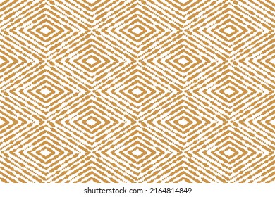 Abstract geometric pattern. A seamless vector background. White and gold ornament. Graphic modern pattern. Simple lattice graphic design