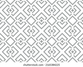 Abstract geometric pattern. A seamless vector background. White and gray ornament. Graphic modern pattern. Simple lattice graphic design.