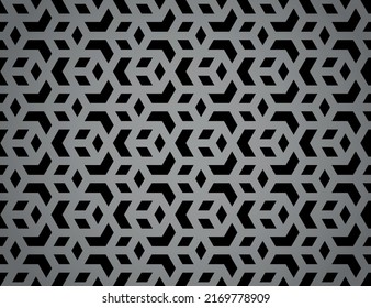 Abstract geometric pattern. A seamless vector background. Black and gray ornament. Graphic modern pattern. Simple lattice graphic design