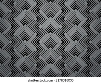 Abstract geometric pattern. A seamless vector background. Black and gray ornament. Graphic modern pattern. Simple lattice graphic design