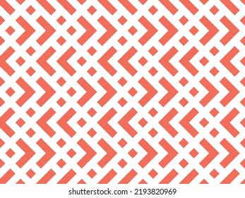 Abstract geometric pattern. A seamless vector background. White and pink ornament. Graphic modern pattern. Simple lattice graphic design