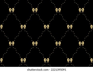 Abstract geometric pattern. A seamless vector background. Gold and black ornament. Graphic modern pattern. Simple lattice graphic design