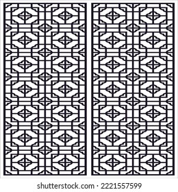 Abstract geometric pattern, seamless vector background.