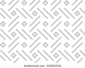 Abstract geometric pattern. A seamless vector background. White and gray ornament. Graphic modern pattern. Simple lattice graphic design.