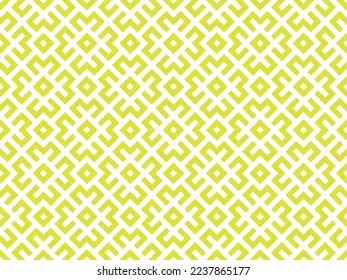 Abstract geometric pattern. A seamless vector background. White and yellow ornament. Graphic modern pattern. Simple lattice graphic design