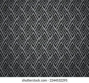 Abstract geometric pattern. A seamless vector background. Black and gray ornament. Graphic modern pattern. Simple lattice graphic design