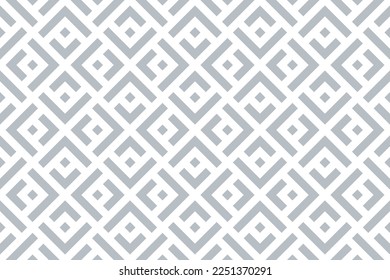 Abstract geometric pattern. A seamless vector background. White and gray ornament. Graphic modern pattern. Simple lattice graphic design.