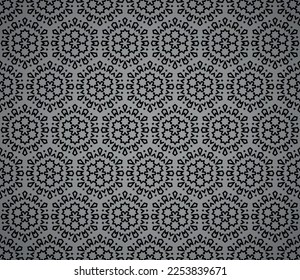 Abstract geometric pattern. A seamless vector background. Black and gray ornament. Graphic modern pattern. Simple lattice graphic design