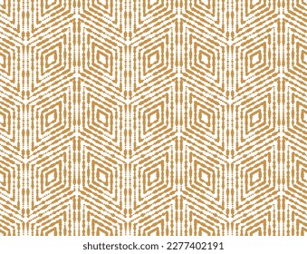 Abstract geometric pattern. A seamless vector background. White and gold ornament. Graphic modern pattern. Simple lattice graphic design