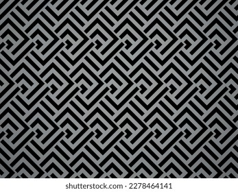 Abstract geometric pattern. A seamless vector background. Black and gray ornament. Graphic modern pattern. Simple lattice graphic design