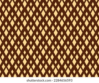 Abstract geometric pattern. A seamless vector background. Gold and brown ornament. Graphic modern pattern. Simple lattice graphic design
