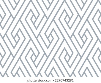 Abstract geometric pattern. A seamless vector background. White and gray ornament. Graphic modern pattern. Simple lattice graphic design.