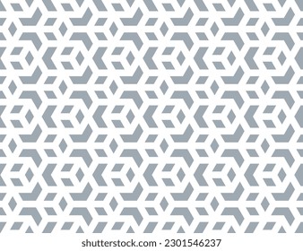 Abstract geometric pattern. A seamless vector background. White and gray ornament. Graphic modern pattern. Simple lattice graphic design.