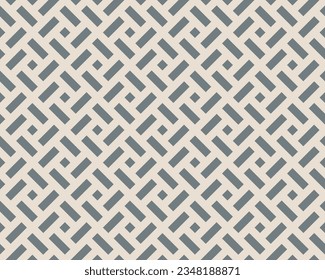 Abstract geometric pattern. A seamless vector background. Beige and gray ornament. Graphic modern pattern. Simple lattice graphic design
