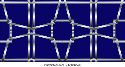 Abstract geometric pattern. A seamless vector background. White and gold ornament. Graphic modern pattern. Simple lattice graphic design