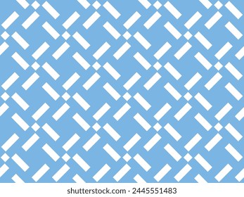 Abstract geometric pattern. A seamless vector background. White and blue ornament. Graphic modern pattern. Simple lattice graphic design