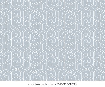 Abstract geometric pattern. A seamless vector background. White and gray ornament. Graphic modern pattern. Simple lattice graphic design