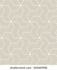 Abstract geometric pattern. A seamless vector background. Beige and white texture.