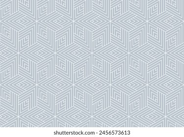 Abstract geometric pattern. A seamless vector background. White and gray ornament. Graphic modern pattern. Simple lattice graphic design