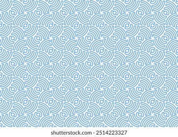 Abstract geometric pattern. A seamless vector background. White and blue ornament. Graphic modern pattern. Simple lattice graphic design