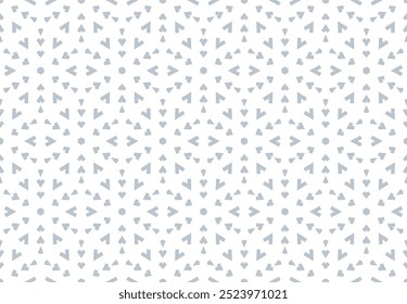 Abstract geometric pattern. A seamless vector background. White and gray ornament. Graphic modern pattern. Simple lattice graphic design