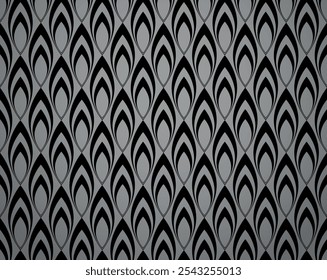 Abstract geometric pattern. A seamless vector background. Gray and black ornament. Graphic modern pattern. Simple lattice graphic design