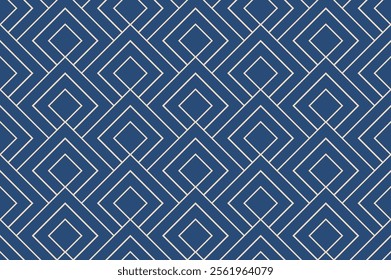 Abstract geometric pattern. A seamless vector background. Golden and blue ornament. Graphic modern pattern. Simple lattice graphic design