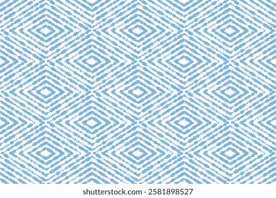 Abstract geometric pattern. A seamless vector background. White and blue ornament. Graphic modern pattern. Simple lattice graphic design