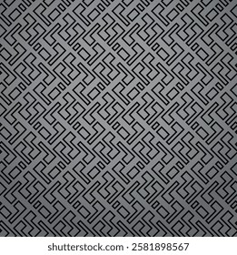 Abstract geometric pattern. A seamless vector background. Gray and black ornament. Graphic modern pattern. Simple lattice graphic design