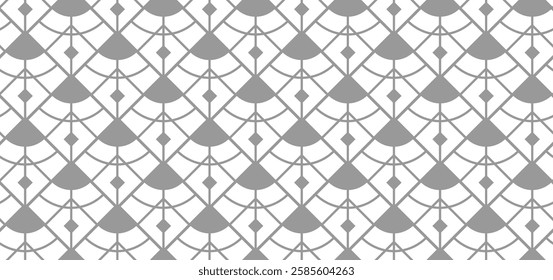 Abstract Geometric Pattern. Seamless Vector Lines.