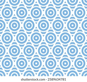 Abstract geometric pattern. A seamless vector background. White and blue ornament. Graphic modern pattern. Simple lattice graphic design
