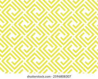 Abstract geometric pattern. A seamless vector background. White and yellow ornament. Graphic modern pattern. Simple lattice graphic design