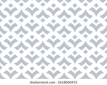 Abstract geometric pattern. A seamless vector background. White and gray ornament. Graphic modern pattern. Simple lattice graphic design