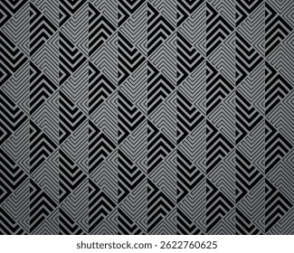 Abstract geometric pattern. A seamless vector background. Gray and black ornament. Graphic modern pattern. Simple lattice graphic design